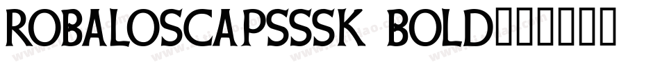 RobaloSCapsSSK Bold字体转换
